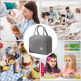 thumbnail image 5 of Bolsa de almuerzo con aislamiento reutilizable, caja de asas más fresca, preparación de comidas para hombres y mujeres, trabajo, picnic o viaje, 5 of 5