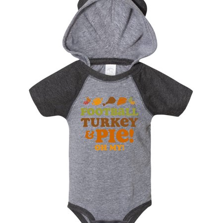

Inktastic Football Turkey And Pie Gift Baby Girl Bodysuit