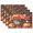 D43, variant on Ryvnso Placemats Set of 4 Autumn Pumpkins Leaves Birds Dining Mats Heat-Resistant Non-Slip Washable Table Mat
