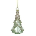 thumbnail image 4 of Northlight 5" Green with Pink Glitter Glass Christmas Ornament, 4 of 4