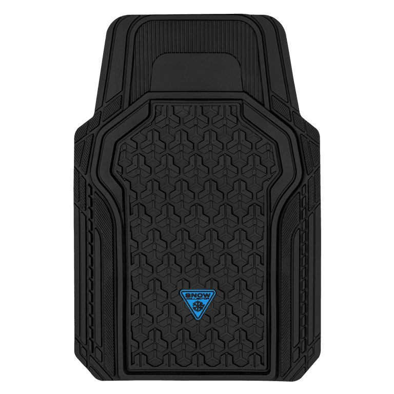 Auto Drive 4pc Snow Collector Rubber Floor Mat Black - Universal Fit for  Cars, SUVs, Vans & Trucks, VSN#22PM142 