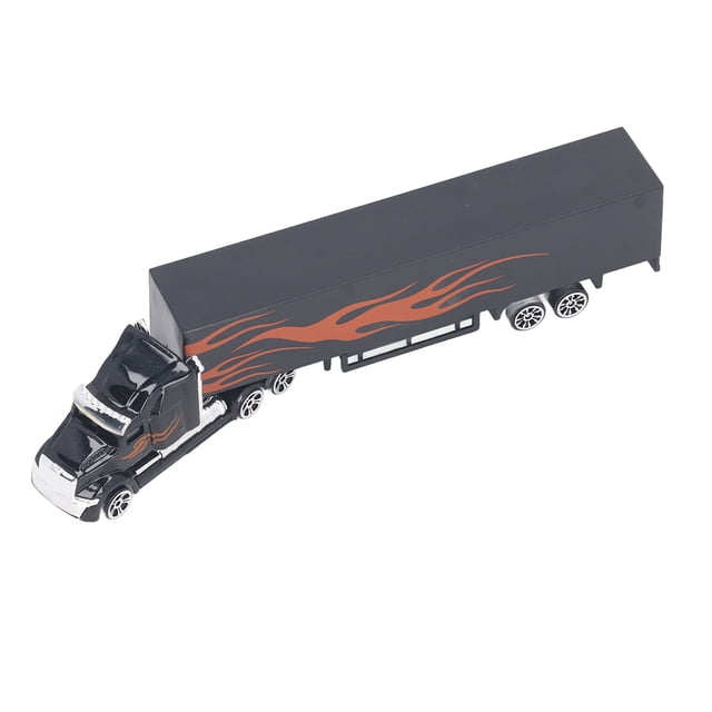 Modèle de Camion Conteneur, Modèle de Camion Conteneur en Alliage Jouet Camion de Transport pour Enfants
