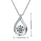 thumbnail image 5 of Elegante collar colgante de plata para mujer, cadena de 45 cm incluida, regalo de bisutería para novias, collar brillante resistente al deslustre para eventos nocturnos, cierre ajustable, 10 g, 5 of 7