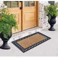 thumbnail image 5 of A1HC 30"x48" Natural Coir & Rubber Paisley Black Doormat, Heavy-Duty, Anti-Shed, Fade-Resistant Outdoor Entrance, 5 of 7