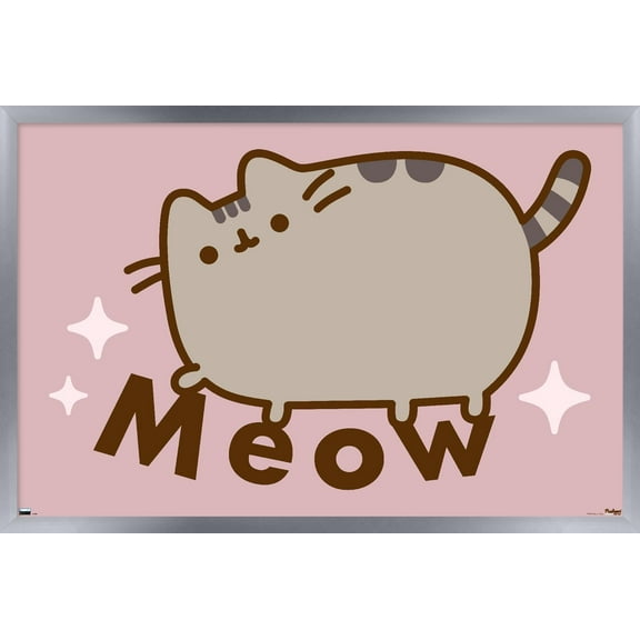 Pusheen - Meow Wall Poster, 14.725" x 22.375" Framed
