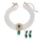 thumbnail image 1 of Ingemark Luxury Multilayer Imitation Pearl Chain Necklace Rhinestone Pendant Stud Earrings for Women Elegant Wed Jewelry Set New, 1 of 4