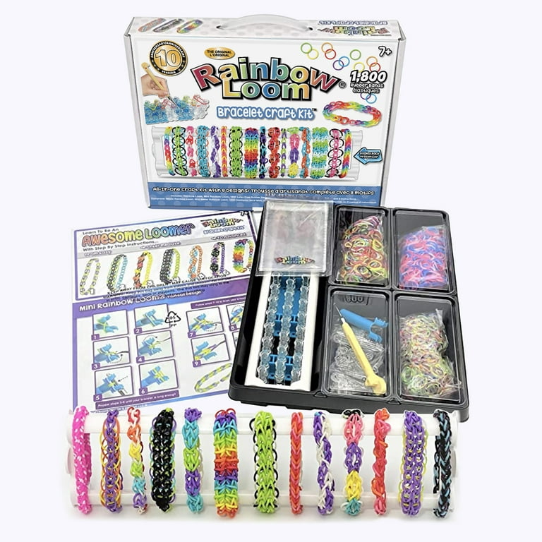 Rubber Band Bracelets Colorful and Customizable -   Rainbow loom  bracelets easy, Loom band bracelets, Rubber band bracelet
