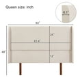 thumbnail image 2 of Noble House Double Wing High Headboard Queen, 2 of 6