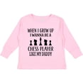 thumbnail image 3 of Inktastic Futre Chess Player Like Daddy Boys or Girls Long Sleeve Toddler T-Shirt, 3 of 5