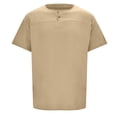 thumbnail image 7 of Bjutir T-Shirts for Men Summer Solid Color Short Sleeve Stand Collar T Shirts Casual Fashion Breathable Tops Dailywear Regular Fit Tees Khaki L, 7 of 7
