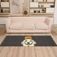 thumbnail image 2 of Yayeee Hallway Runner Rug 2'x6' Non Slip Machine Washable with Rubber Backing, Beige Halloween Dog, 2 of 8