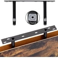 thumbnail image 3 of Estantes flotantes fijos de madera rústica de 40 cm con soportes invisibles, 3 of 8
