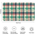 thumbnail image 3 of Multi Color Checkerboard Checkered Pattern Bathroom Rugs Mat,Non Slip Microfiber Bathroom Rug,Rubber Backing,Soft Bathroom Mats for Bathroom Floor,Tub and Shower,17x30in(43x75cm), 3 of 5