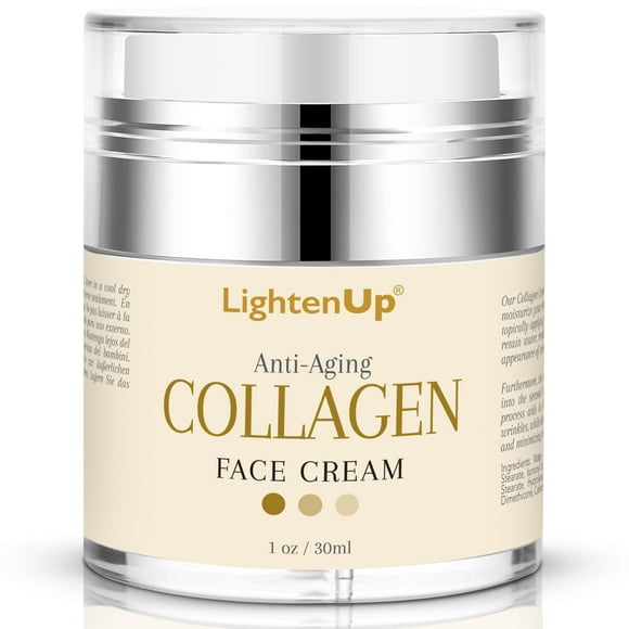 Crema facial OMIC Lighten-Up Collagen 30 ml antienvejecimiento con ácido hialurónico