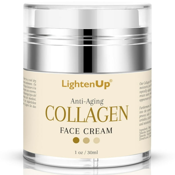 Crema facial OMIC Lighten-Up Collagen 30 ml antienvejecimiento con ácido hialurónico