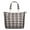 Brown And White, variant on Red and White Checkered Pattern Travel Tote Bags for Women Carry On,Large Weekender Bags for Women Travel,Multi Functional Duffle Bag for Work,Shopping,Sports