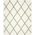 thumbnail image 2 of SAFAVIEH Montreal Vesela Geometric Diamonds Shag Area Rug, Ivory/Grey, 8' x 10', 2 of 2