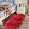 thumbnail image 3 of Aricy Area Rugs for Bedroom Living Room, 55"x20" Solid Color Fluffy Shaggy Soft Plush Carpet, Non-Slip Bedroom Rug Bedside Rug Living Room Runner Rug for Home Nursery Dorm Decor, Black, 3 of 5