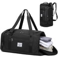 thumbnail image 1 of Bolsa de gimnasio Laripwit, bolsa de viaje deportiva mediana de 40 litros con paquete de zapatos, 1 of 6