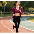 thumbnail image 5 of Women's 5 Piece Workout Sets Yoga Gym Activewear Outfits Athletic Tracksuits Sport Clothing Set, 5 of 6