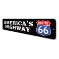 thumbnail image 4 of America's Highway Route 66 Novelty Decor, Metal Wall Sign - 4x18 Inches, 4 of 4