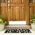 thumbnail image 5 of SAFAVIEH Courtyard Trena Fishes Indoor/Outdoor Area Rug, Black/Beige, 4' x 5'7", 5 of 13