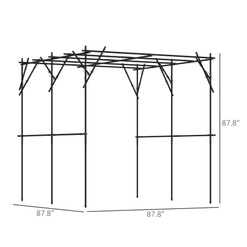 DEGUO Garden Arch Trellis for Climbing Plants Outdoor,Tall Archway Tunnel Plant Support for Cucumber Tomato Vine Flowers Vegetables Climbing Plants