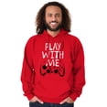thumbnail image 4 of Play With Me Gamer Funny Nerdy Geeky Hoodie Hooded Sweatshirt Men Brisco Brands S, 4 of 6