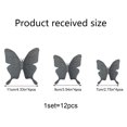 thumbnail image 1 of Pegatinas de pared decorativas para el hogar, con diseño de mariposas en blanco y negro, 3D, huecas, de PVC, para sala de estar y habitación de niños, 1 of 5