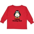 thumbnail image 3 of Inktastic Future Hockey Star Penguin Boys or Girls Long Sleeve Toddler T-Shirt, 3 of 5