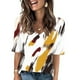 thumbnail image 2 of Camisetas Casuales de Manga Corta Plisada de la Moda de las Mujeres, Camiseta Cómoda de Poliéster para las Mujeres, Blusa de Primavera de Verano Lavado a Mano, 2 of 5