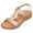 Gold, variant on Women's Braided Flip Flops Bohemian Toe Post Sandals Non Slip Casual Ankle Strap Breathable Summer Shoes for Beach Vacation Wear Black Size 10