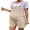 Apricot, variant on SUNSIOM Maternity Overalls Shorts Solid Color Summer Sleeveless Jumpsuits Romper for Women Cute Pregnancy Clothes