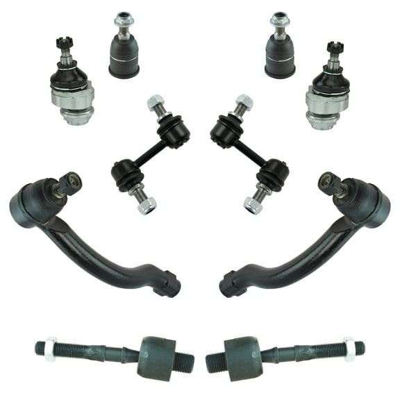 TRQ Front Ball Joint Tie Rod End Sway Bar Link Steering Suspension Kit Set 10pc PSA65041