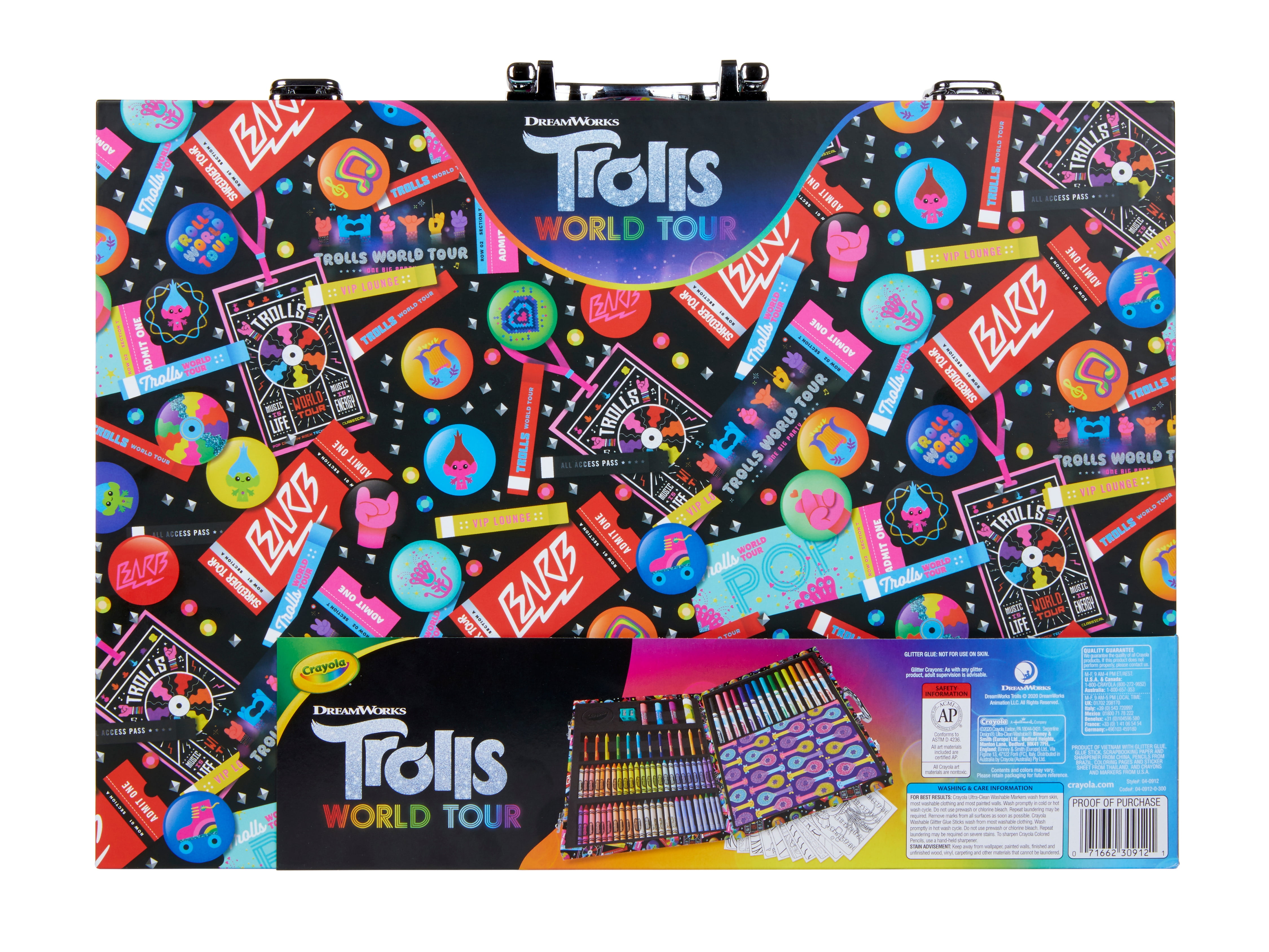 trolls travel art easel