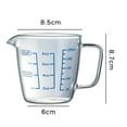 thumbnail image 6 of D-GROEE 250ml/500ml Glass Measuring Cup, High Borosilicate Glass Graduated Beaker Mug with Handle for Milk, Wine, Hot or Cold Liquid, Microwave, Oven Safe, 6 of 6
