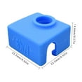 thumbnail image 2 of yingyy Color Rondom 3D Printer Extruder Cover Heat Block extruder silicone sleeve Silicone Sleeve Heat Resistant Cover Replacement for CR10, MK7/MK8, 2 of 9