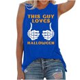 thumbnail image 1 of Camiseta sin mangas de Halloween para mujer, camiseta sin mangas con estampado gráfico divertido de playa de verano para adultos, blusa Fridja  gh1047, 1 of 6