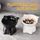 thumbnail image 2 of Plastic cat bowls and dog bowls Food Bowl Tilted Pet Feeder Dishes, 2 of 5