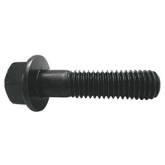 1 PK ZoroSelect Grade 8, 3/4"-10 Flange Bolt, Plain Steel, 4 in L, 10 PK