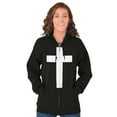 thumbnail image 3 of Holy Jesus Christ Christian Unisex Fleece Graphic Zip Up Hoodie Brisco Brands 4X, 3 of 5