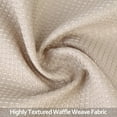 thumbnail image 3 of 3 Pieces Tier Curtain Valance Set, Waffle Weave Textured Rod Pocket Curtain Valance, 3 of 6