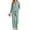 D-Green, variant on UVN Womens Cotton 2 Piece Pajama Set Fall Gingham Button up Top and Long Pant Casual Ladies Plaid Loungewear