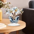 thumbnail image 6 of Lunxisen 4 Pcs Acrylic Study Decorative Items Colorful Rose Series Desktop Organizer Home Office Decor Aesthetic Desk Accessories, 6 of 9
