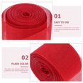 thumbnail image 3 of Miangastore Rouleau de Rubans Rubans Rouge Matériau Synthétique 1 Rouleau 0,02x2x394po, 3 of 8