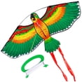 thumbnail image 2 of fastboy Unisex Children Cartoon Animal Kite Polyester Flying Kites with Handle Interactive Game Toys Presents Entertainment Green 1Set, 2 of 6