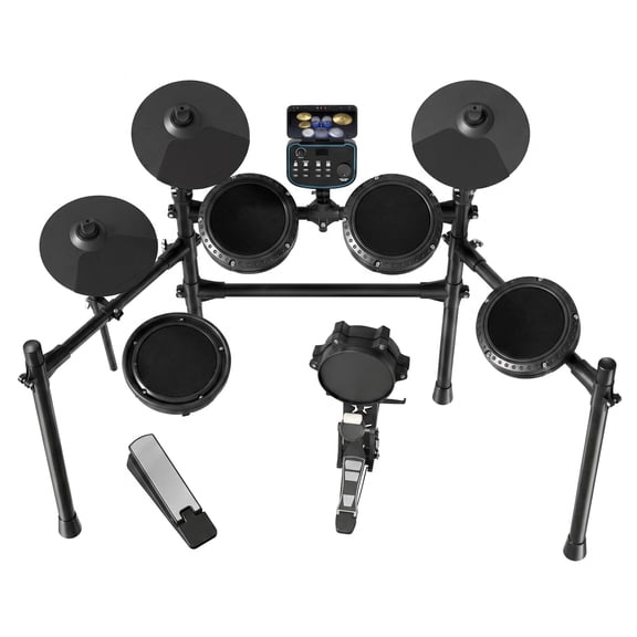 AODSK Electric Drum Set with Quiet Mesh Heads, 260 Sounds, 30 Drum Kits, USB MIDI,  Headphones, Drumset for Adult Beginner