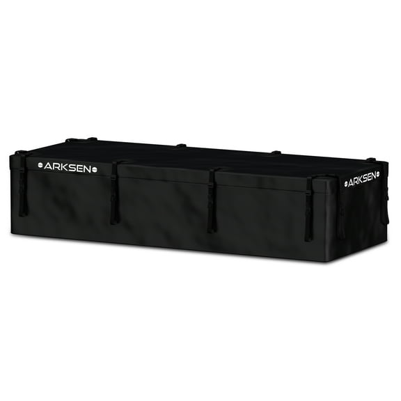 Arksen 29 Cubic Feet Waterproof Roof Top Luggage Storage Bag Heavy Duty Car Carrier Rooftop Bag W/ 12 Reinforced Straps, External Anti-slip Mat, 8 Door Hooks, For All Vechicles With/Without Rack
