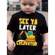 thumbnail image 1 of Boys Fashion Youngsters's T-shirt See Ya Later Excavator Excavator Print Youngsters's Short Sleeve T-shirt Casual Top, 1 of 7