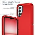 thumbnail image 4 of Petocase for Samsung Galaxy A15 5G Case,Shockproof Dust/Drop Proof 3-Layer Protection [Without Screen Protector] Rugged Heavy Duty Durable Cover Case,Red, 4 of 7
